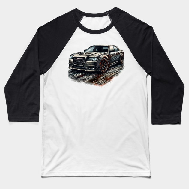 Chrysler 300 Baseball T-Shirt by Vehicles-Art